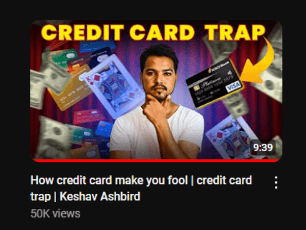 Credit card loan trap